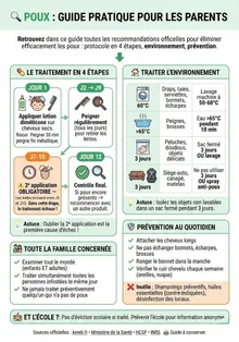 L’affiche du guide pratique sur les poux